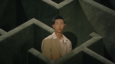 Kim Namjoon in a still from the music video of his new song, LOST. Kim Namjoon in a still from the music video of his new song, LOST.