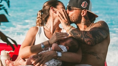 Maluma with Susana Gomez and their new born (Instagram) Maluma with Susana Gomez and their new born (Instagram)