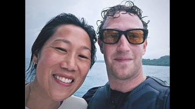 Mark Zuckerberg (right) posing for the camera with his wife Priscilla Chan (left). (Instagram/@zuck) Mark Zuckerberg (right) posing for the camera with his wife Priscilla Chan (left). (Instagram/@zuck)