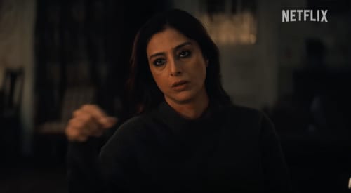 Tabu plays an intelligence officer in Khufiya Tabu plays an intelligence officer in Khufiya