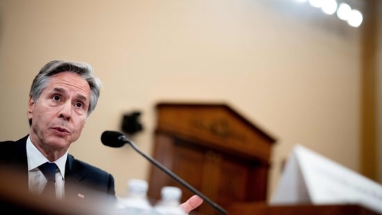 U.S. Secretary of State Antony Blinken speaks during a House Foreign Affairs Committee hearing on Capitol Hill on May 22, 2024 in Washington, DC. (Photo by Andrew Harnik / GETTY IMAGES NORTH AMERICA / Getty Images via AFP) (Getty Images via AFP)