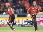Sunrisers Hyderabad's Travis Head (L) and Abhishek Sharma run between the wickets during the Indian Premier League (IPL) Twenty20 cricket match between Sunrisers Hyderabad and Lucknow Super Giants Sunrisers Hyderabad's Travis Head (L) and Abhishek Sharma run between the wickets during the Indian Premier League (IPL) Twenty20 cricket match between Sunrisers Hyderabad and Lucknow Super Giants