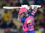 Rajasthan Royals' Yashasvi Jaiswal plays a shot. Rajasthan Royals' Yashasvi Jaiswal plays a shot.