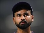 Kolkata Knight Riders' captain Shreyas Iyer looks on during Indian Premier League (IPL) Twenty20 cricket match Kolkata Knight Riders' captain Shreyas Iyer looks on during Indian Premier League (IPL) Twenty20 cricket match