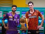 Kolkata Knight Riders captain Shreyas Iyer and Sunrisers Hyderabad's skipper Pat Cummins during a press conference on the eve of the Indian Premier League (IPL) final match, in Chennai. Kolkata Knight Riders captain Shreyas Iyer and Sunrisers Hyderabad's skipper Pat Cummins during a press conference on the eve of the Indian Premier League (IPL) final match, in Chennai.