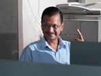 Delhi Chief Minister Arvind Kejriwal shows his finger marked with indelible ink after casting vote at a polling station during the sixth phase of Lok Sabha elections. Delhi Chief Minister Arvind Kejriwal shows his finger marked with indelible ink after casting vote at a polling station during the sixth phase of Lok Sabha elections.