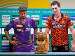Kolkata Knight Riders captain Shreyas Iyer and Sunrisers Hyderabad's skipper Pat Cummins during a press conference on the eve of the Indian Premier League (IPL) final match, in Chennai Kolkata Knight Riders captain Shreyas Iyer and Sunrisers Hyderabad's skipper Pat Cummins during a press conference on the eve of the Indian Premier League (IPL) final match, in Chennai