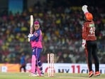 Rajasthan Royals' Shimron Hetmyer reacts after getting bowled out by Sunrisers Hyderabad's Abhishek Sharma Rajasthan Royals' Shimron Hetmyer reacts after getting bowled out by Sunrisers Hyderabad's Abhishek Sharma