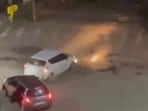Two cars ram into each other over a gang war in Karnataka's Udupi. VIDEO Two cars ram into each other over a gang war in Karnataka's Udupi. VIDEO