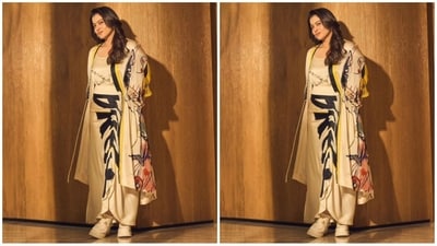 If you loved Kajol's outfit and are wondering how much it costs then don't worry we have got your back, Her outfit is from the shelves of renowned designer brand Anamika Khanna and incorporating it in your wardrobe will cost you a whopping  <span class='webrupee'>₹</span>58k.&nbsp; (Instagram/@kajol)