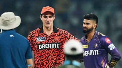 Kolkata Knight Riders skipper Shreyas Iyer and Sunrisers Hyderabad's skipper Pat Cummins (ANI ) Kolkata Knight Riders skipper Shreyas Iyer and Sunrisers Hyderabad's skipper Pat Cummins (ANI )