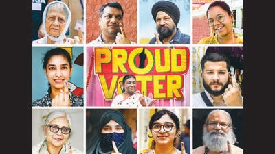 Delhi’s voters, as seen on Saturday. (HT, ANI, PTI) Delhi’s voters, as seen on Saturday. (HT, ANI, PTI)