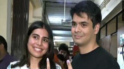 Lok Sabha election 2024: Priyanka Gandhi's children cast their vote at polling booth in Delhi