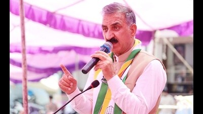 Himachal chief minister Sukhvinder Singh Sukhu attacked the BJP for creating obstacles in giving the pension of ₹1,500 to women per month. (HT Photo) Himachal chief minister Sukhvinder Singh Sukhu attacked the BJP for creating obstacles in giving the pension of ₹1,500 to women per month. (HT Photo)
