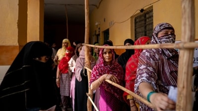 Four seats in Jharkhand vote in Lok Sabha election 2024 Phase 6. (Bloomberg) (Bloomberg) Four seats in Jharkhand vote in Lok Sabha election 2024 Phase 6. (Bloomberg) (Bloomberg)