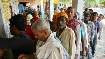 Election Commission of India said voter turnout data was always available with candidates and 24x7 on Voter Turnout app. (Photo by Niharika KULKARNI / AFP)