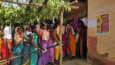 In the sixth phase of polling, 64 candidates in Lok Sabha and 383 candidates in Assembly are in the fray (Representative Photo) In the sixth phase of polling, 64 candidates in Lok Sabha and 383 candidates in Assembly are in the fray (Representative Photo)