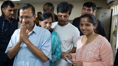 Delhi Chief Minister Arvind Kejriwal, 55, leader of the opposition Aam Aadmi Party, was arrested in March in a long-running graft case and detained for several weeks. He was granted bail by the Supreme Court earlier this month and has since returned to the campaign trail. (AP) Delhi Chief Minister Arvind Kejriwal, 55, leader of the opposition Aam Aadmi Party, was arrested in March in a long-running graft case and detained for several weeks. He was granted bail by the Supreme Court earlier this month and has since returned to the campaign trail. (AP)