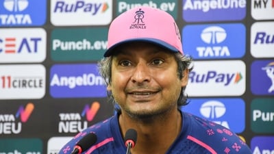 Rajasthan Royals director of cricket operations and head coach Kumar Sangakkara (PTI) Rajasthan Royals director of cricket operations and head coach Kumar Sangakkara (PTI)