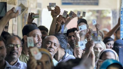 Besides the national capital, polling is underway in 14 constituencies in Uttar Pradesh, all&nbsp;10&nbsp;seats in Haryana, eight seats each in Bihar and West Bengal, six seats in Odisha, four seats in Jharkhand and one seat in Jammu and Kashmir. (PTI)