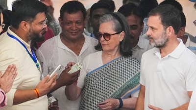 "Your vote will not only improve your life but also protect democracy and the Constitution," Rahul Gandhi said. (PTI) "Your vote will not only improve your life but also protect democracy and the Constitution," Rahul Gandhi said. (PTI)