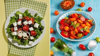 Salads have a unique connection with summers. They are helpful in providing nutrition to the body, keeping it hydrated, maintaining the right gut health and slashing down the intake of calorie (Freepik) Salads have a unique connection with summers. They are helpful in providing nutrition to the body, keeping it hydrated, maintaining the right gut health and slashing down the intake of calorie (Freepik)