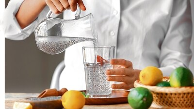 1. Start your day with omega-3 fatty acids like Chia seeds water, walnuts etc. They contain essential fatty acids that reduce inflammation and improve lipid profile. (Shutterstock) 1. Start your day with omega-3 fatty acids like Chia seeds water, walnuts etc. They contain essential fatty acids that reduce inflammation and improve lipid profile. (Shutterstock)