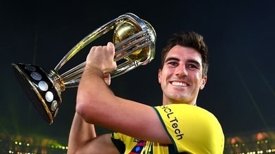 Australia captain Pat Cummins poses with the World Cup trophy (Getty) Australia captain Pat Cummins poses with the World Cup trophy (Getty)