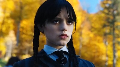 Jenna Ortega in a still from Wednesday Addams, which turned the actor into a household name ever since the Tim Burton series dropped on Netflix in 2022. Jenna Ortega in a still from Wednesday Addams, which turned the actor into a household name ever since the Tim Burton series dropped on Netflix in 2022. 