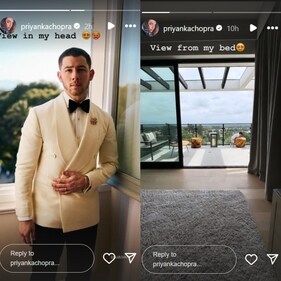 Priyanka shared Nick and Malti's pictures on her Instagram Stories. Priyanka shared Nick and Malti's pictures on her Instagram Stories.