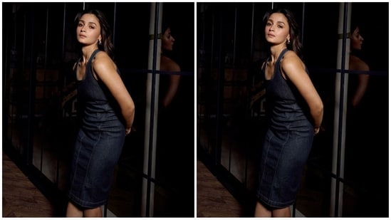 Assisted by celebrity fashion stylist Priyanka Kapadia Badani, Alia accessorised her look with a pair of gold hoop earrings, a gold ring adorning her finger and a pair of high heels to perfectly complement her head-turning look.&nbsp;(Instagram/@aliaabhatt)