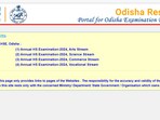 CHSE Odisha 12th Result 2024 Live: Direct link to check Odisha board Class 12 results. (orissaresults.nic.in, screenshot)