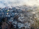 The megafire began Feb. 2 in the Lago Peñuelas nature reserve, in the central region of Chile, and for several days burned several communes, including destroying more than 10,000 homes. (AFP)
