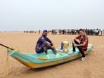 IPL Final 2024: Sunrisers Hyderabad's captain Pat Cummins (right) and Kolkata Knight Riders' captain Shreyas Iyer (left) posing for a picture with the IPL 2024 trophy. 