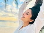 At the moment, Shehnaaz Gill is on a vacation in Mauritius.