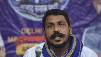 Azad Samaj Party (ASP) chief Chandra Shekhar Azad. (HT file)
