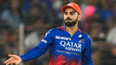 Royal Challengers Bengaluru's Virat Kohli gestures during a match. (AFP) Royal Challengers Bengaluru's Virat Kohli gestures during a match. (AFP)