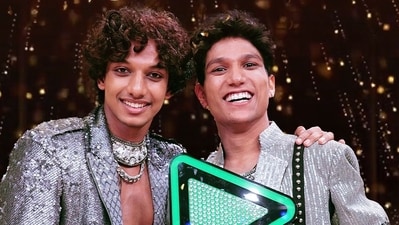 Nithin and Gaurav pose for pictures after winning Dance Deewane 4. Nithin and Gaurav pose for pictures after winning Dance Deewane 4.