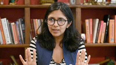 MP Swati Maliwal denied claims by the AAP that she reached the CM’s residence without an appointment, trespassed, and misbehaved while forcibly trying to meet the CM. (Sanjeev Verma/HT Photo) MP Swati Maliwal denied claims by the AAP that she reached the CM’s residence without an appointment, trespassed, and misbehaved while forcibly trying to meet the CM. (Sanjeev Verma/HT Photo)