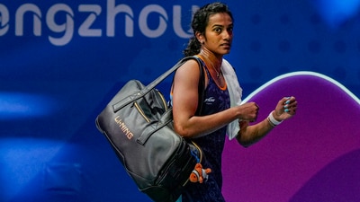 PV Sindhu leaves after losing the Women's Singles quarterfinal badminton match (PTI)