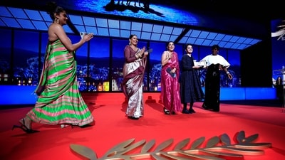 Payal Kapadia received the Grand Prix from actor Viola Davis. Payal Kapadia received the Grand Prix from actor Viola Davis.