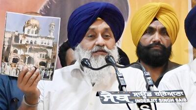 Shiromani Akali Dal president Sukhbir Singh Badal.