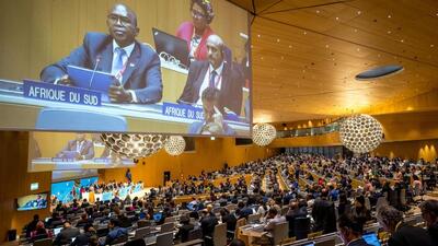 The agreement could be reached after a two-week long deliberation involving 192 countries and 86 observers who participated from May 13-24 at the diplomatic conference in Geneva. (AFP) The agreement could be reached after a two-week long deliberation involving 192 countries and 86 observers who participated from May 13-24 at the diplomatic conference in Geneva. (AFP)