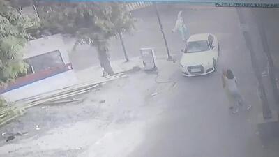 The man was going to buy milk from the market near his home just when a speeding car hit him from the front at an intersection at 6.30am. (HT Photo) The man was going to buy milk from the market near his home just when a speeding car hit him from the front at an intersection at 6.30am. (HT Photo)