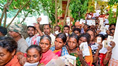 Voters wait in queues to cast their vote for the elections in Odisha on Saturday. (CEOodisha - X) Voters wait in queues to cast their vote for the elections in Odisha on Saturday. (CEOodisha - X)