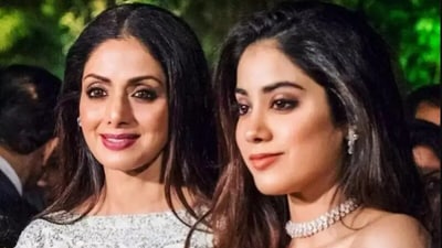Sridevi with her daughter Janhvi Kapoor.