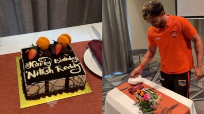 IPL final: Nitish Kumar Reddy celebrating his birthday with SRH. (Instagram/@SRH) IPL final: Nitish Kumar Reddy celebrating his birthday with SRH. (Instagram/@SRH)