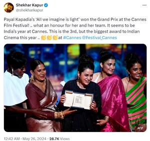 Shekhar Kapur also tweeted. Shekhar Kapur also tweeted.