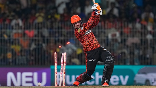 Heinrich Klaasen fell in the 15th over after which captain Pat Cummins provided some resistance. All six of KKR's bowlers took wickets and SRH were all out for 113. (PTI)