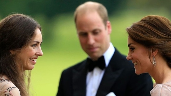Prince William and Kate Middleton with Rose Hanbury (Instagram)